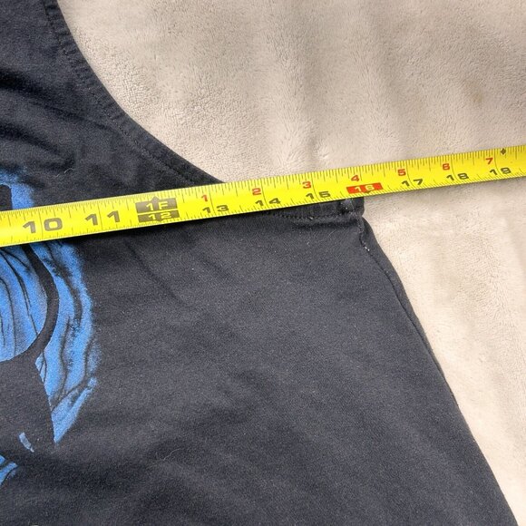 Coraline Women’s Tank Top Medium Black Long Flowy Cat Graphic Print Hot Topic - Picture 5 of 9